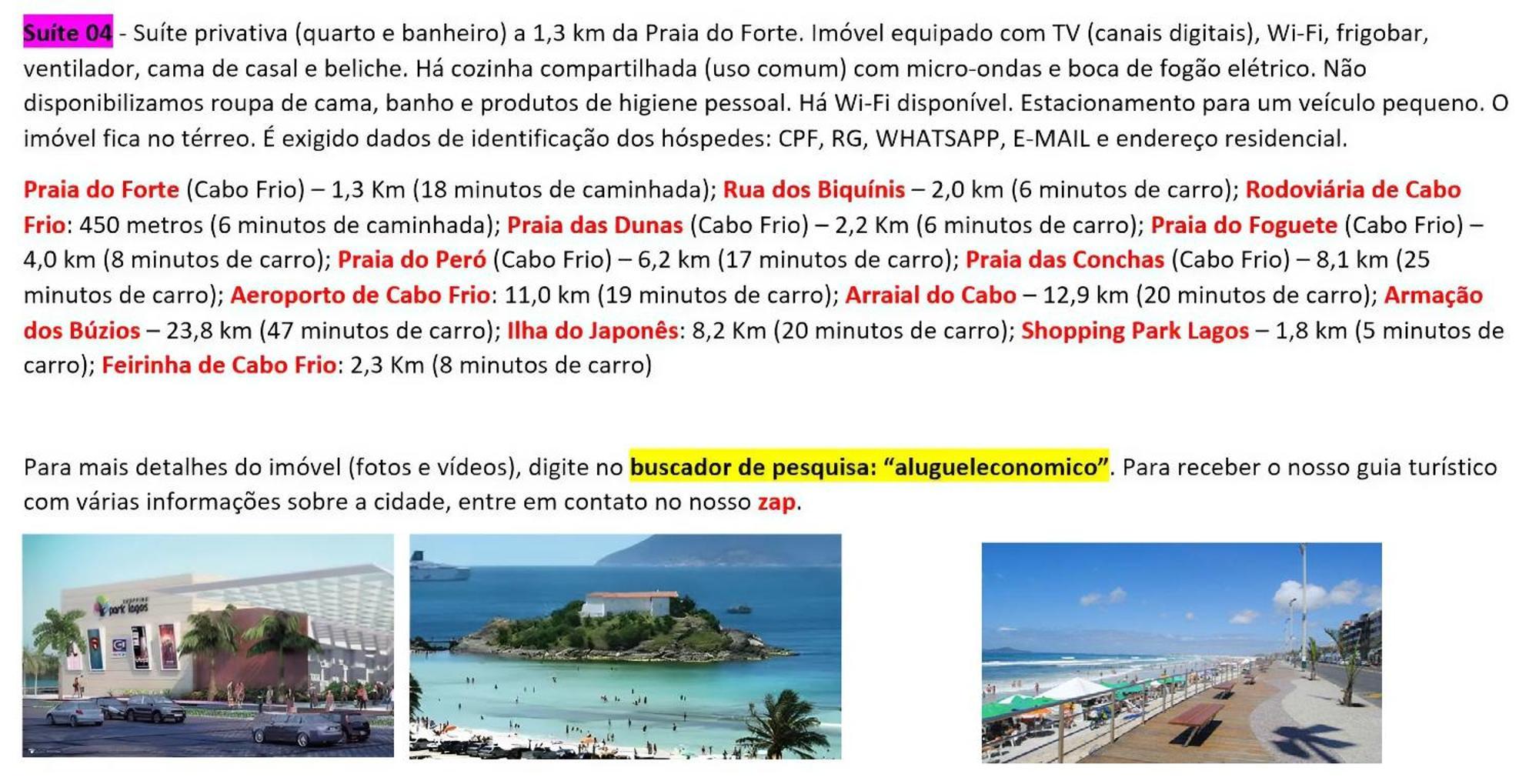 Cabo Frio - Suites - Jardim Flamboyant - Aluguel Economico ภายนอก รูปภาพ