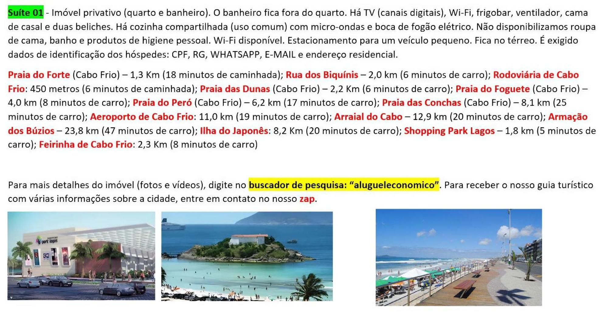 Cabo Frio - Suites - Jardim Flamboyant - Aluguel Economico ภายนอก รูปภาพ